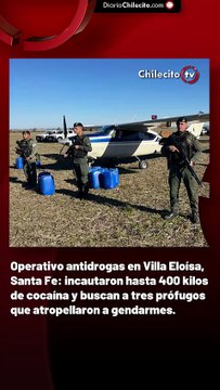 Operativo antidrogas en Villa Eloísa, Santa Fe: incautaron hasta 400 kilos de cocaína y buscan a tres prófugos que atropellaron a gendarmes.