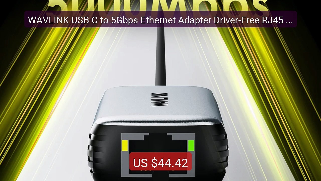 WAVLINK USB C to 5Gbps Ethernet Adapter Driver...
