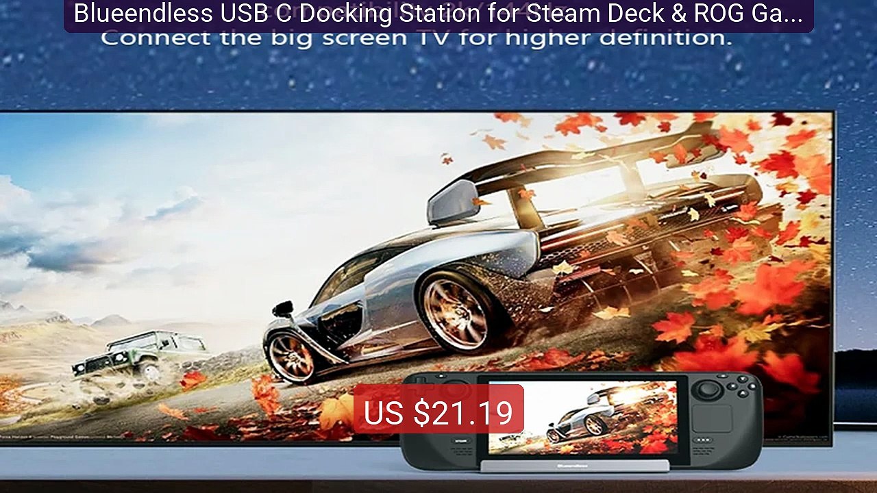 Blueendless USB C Docking Station for Steam Dec...