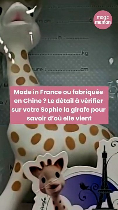 Sophie la girafe : comment savoir si votre jouet est fabriqué en France ou en Chine ?