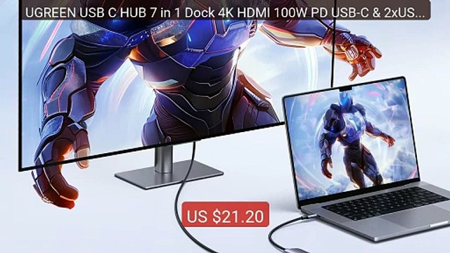 UGREEN USB C HUB 7 in 1 Dock 4K HDMI 100W PD USB-C & 2xUSB-A 5Gbps... — Best Deal 2026 | Shop Now!