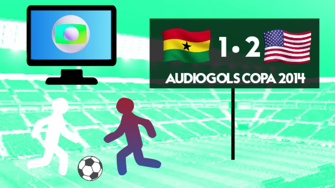 Áudiogols | Gana 1x2 Estados Unidos (Globo 2014)