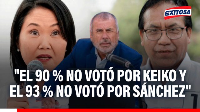 Nicolás Lúcar: La inmensa mayoría de peruanos no le ha dado su respaldo ni a Keiko ni a Sánchez