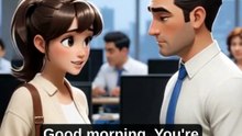 LATE TO WORK 😳 Office English Conversation #shorts