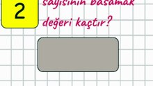 1.7- Basamak Ve Sayı değeri - 2. Sınıf Matematik #Shorts