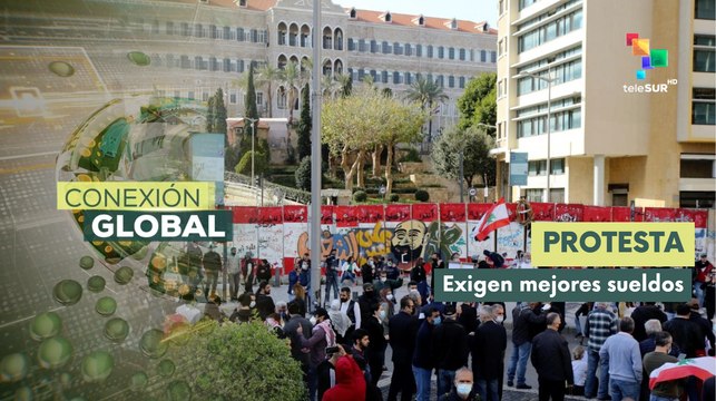 Trabajadores libaneses protestan en rechazo a políticas económicas