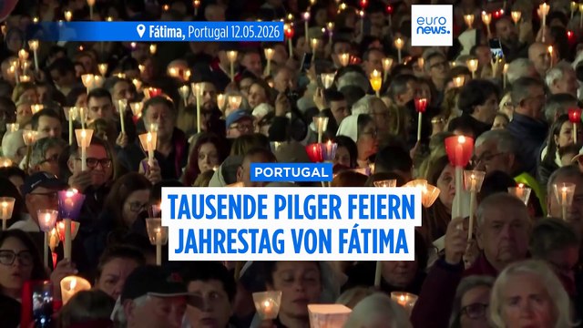 Lichtermeer: Tausende Pilger feiern Jahrestag in Fátima