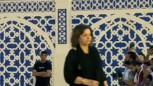 الفنانة ليلي علوي في عزاء الراحل عبدالرحمن أبو زهرة