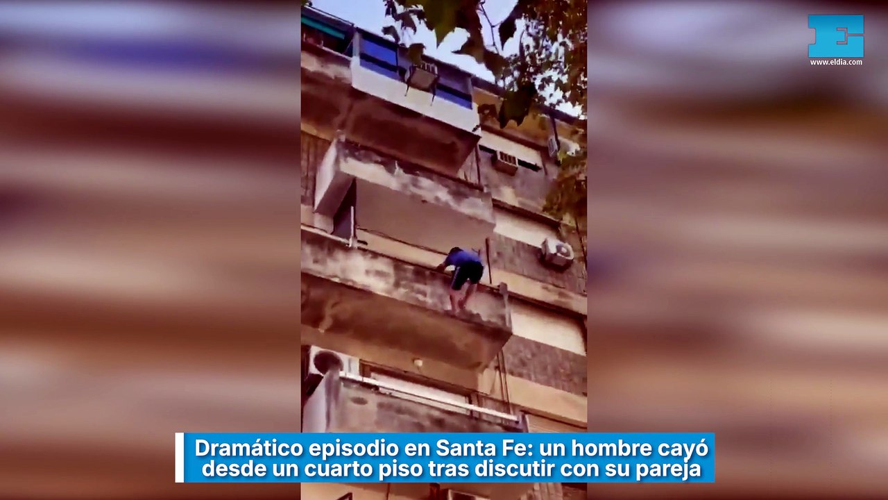 Dramático episodio en Santa Fe: un hombre cayó desde un cuarto piso tras discutir con su pareja