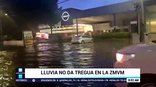 ¡CDMX bajo el agua! Fuertes lluvias inundan avenidas y negocios en alcaldía Cuauhtémoc