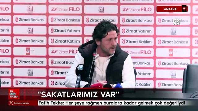 Fatih Tekke: Her şeye rağmen buralara kadar gelmek çok değerliydi