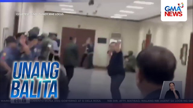 Sunod-sunod na putok ng baril, narinig sa ika-2 palapag ng Senado kagabi | Unang Balita