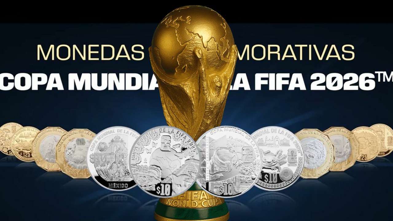Banco de México se une a la fiebre del Mundial 2026; así lucen las 12 monedas conmemorativas