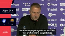 Flick disappointed Barcelona can't reach 100-point mark