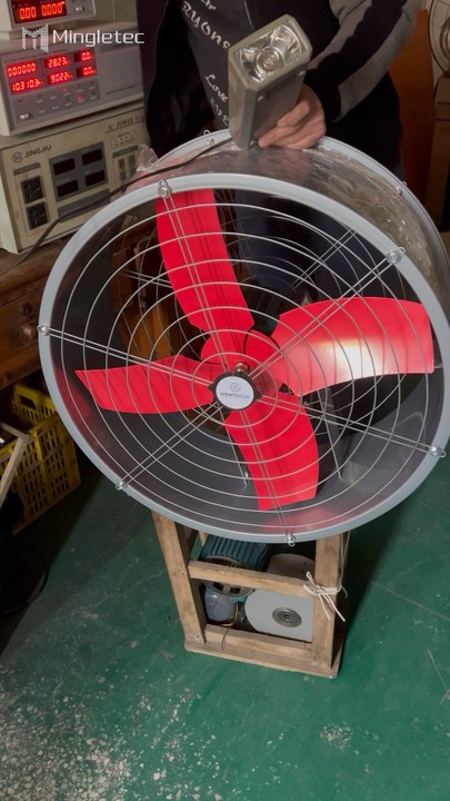 Mingletec powerful axial fan inspection #mingletec #powerful #axialfan #ventilation #factory