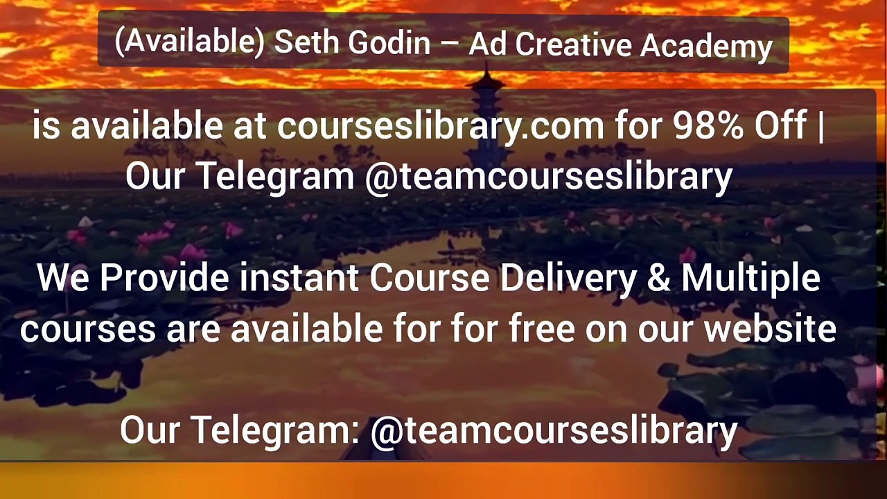 (Available) Seth Godin – Ad Creative Academy