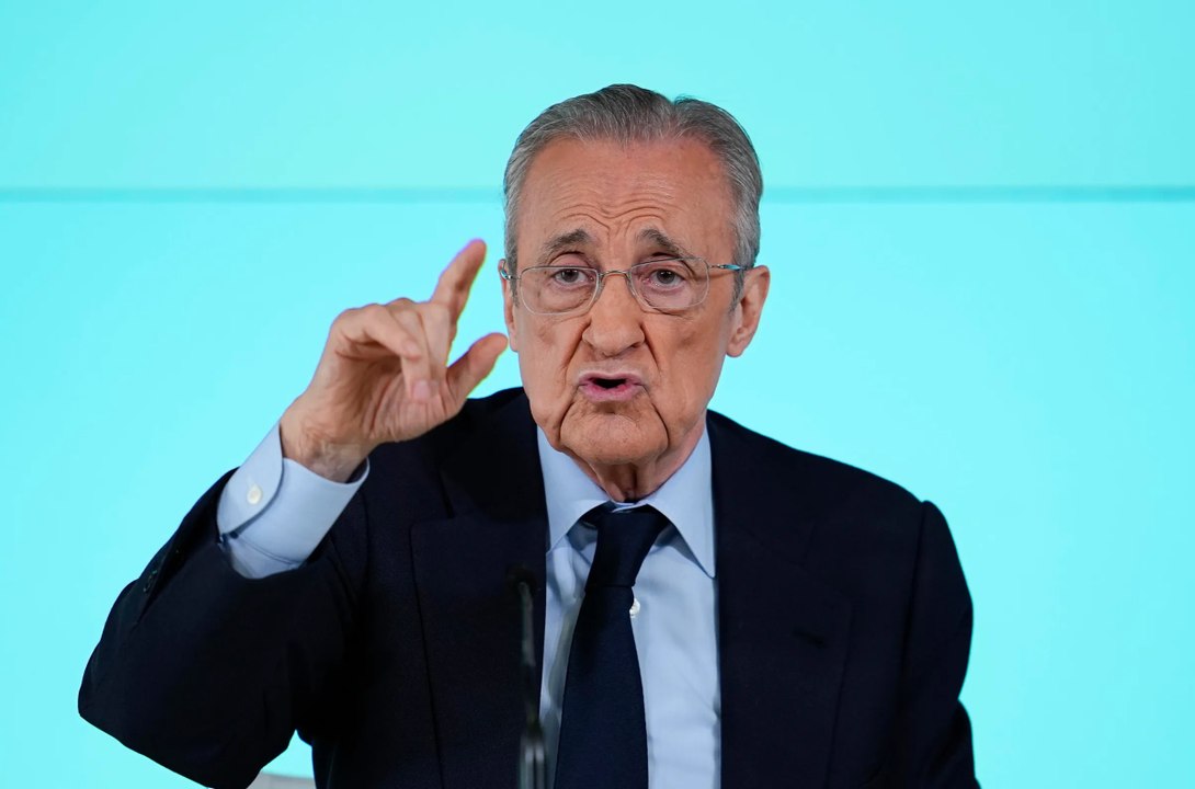 Florentino Pérez discutió en el palco con un aficionado