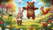 Jump and Dance the Happy Way! 🐻🐰 | Fun Animal Song for Kids