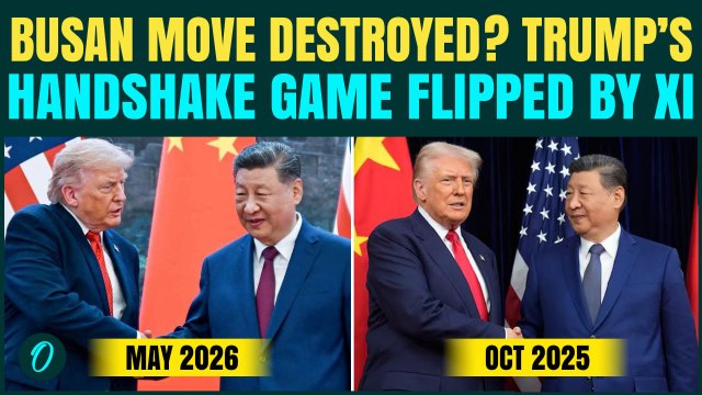Xi BEATS Trump in His Own Handshake Game? Xi Jinping OUTPLAYS Donald Trump in 3-Second Handshake