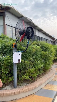 Mingletec 26 30 inch BLDC industrial wall mounted mist fan #mingletec #BLDC #industrialfan #wallmounted #mistfan #factory #outdoor #manufacturer #fyp