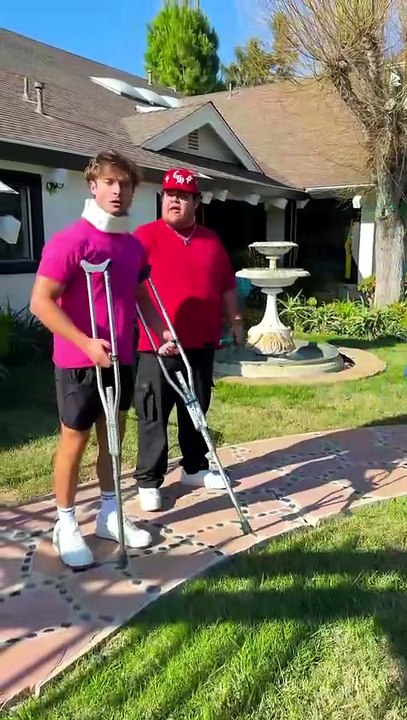 He broke his neck and he still caught