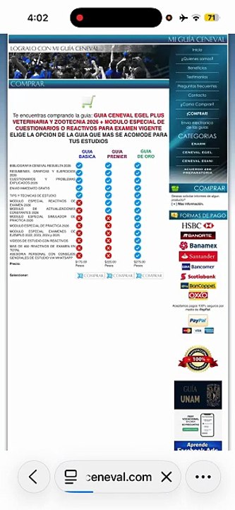 GUIA CENEVAL EGEL PLUS VETERINARIA Y ZOOTECNIA consiguela aqui https://www.miguiaceneval.com/