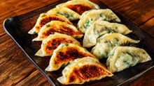 What Gives Shrimp Gyoza Their Crunchy Base?
