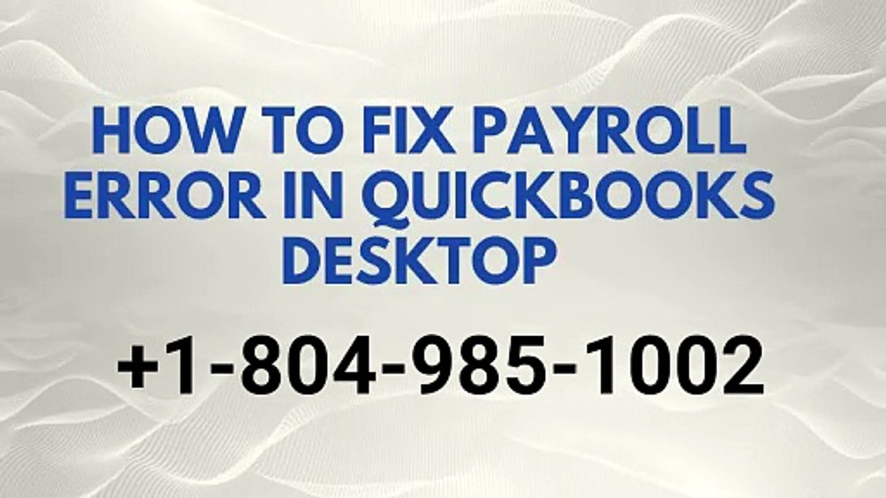 How to fix payroll error in QuickBooks Desktop