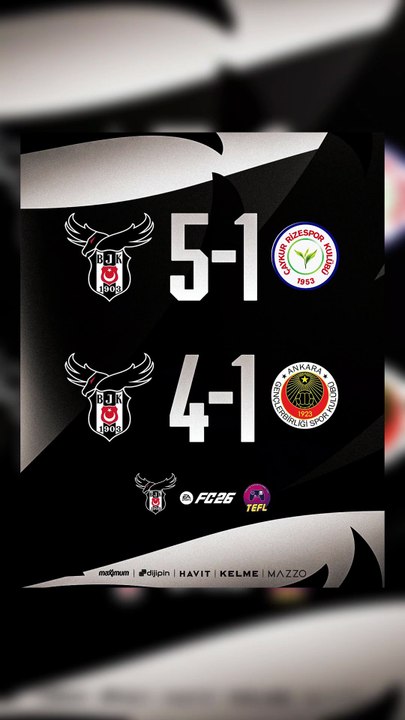 Dün oynanan TEF Ligi 27. ve 28. hafta maçlarında Rizespor’u 5-1, Gençlerbirliği’ni ise 4-1 yendik.