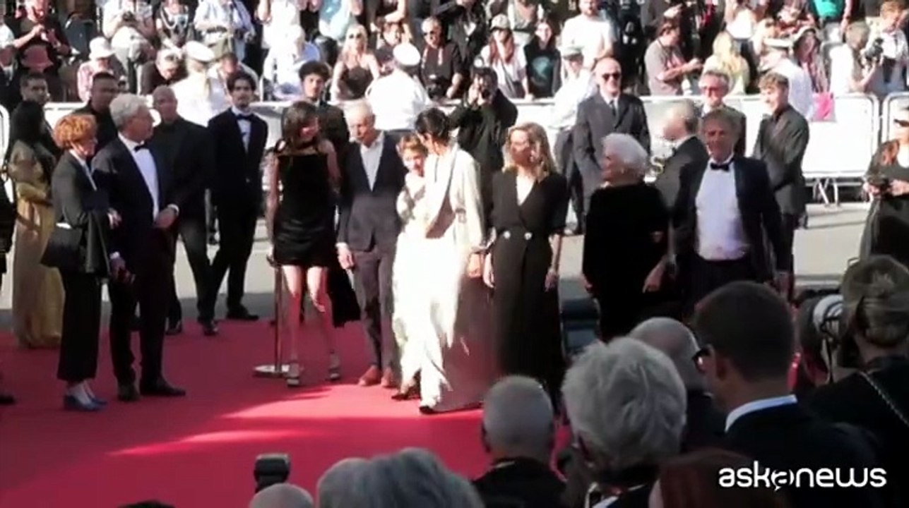 Erri De Luca sul red carpet di Cannes per il film "La Vie d'une Femme"