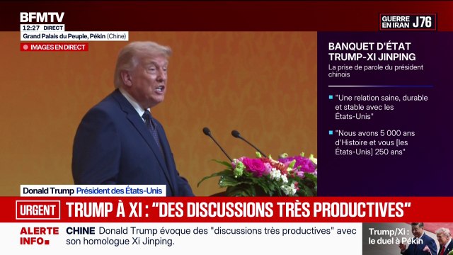 Pour Donald Trump, la relation entre la Chine et les États-Unis est devenue la plus grande relation de l'histoire du monde