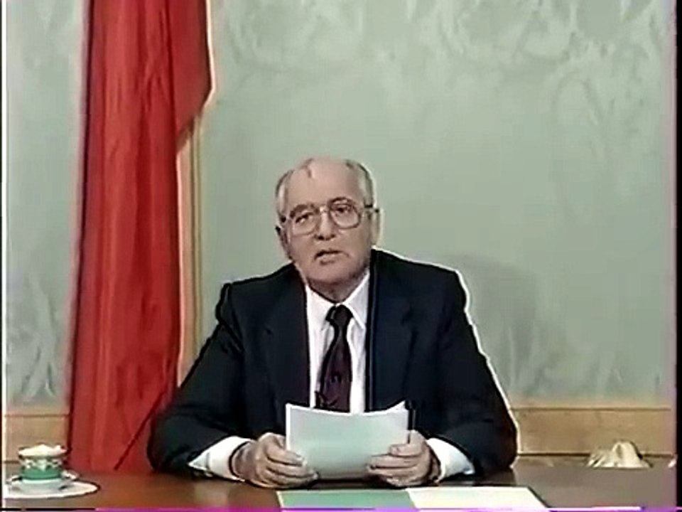 Заявление Горбачева об отставке с оста Президента СССР. 25.12.1991 г. #Персоны #горбачев #ссср