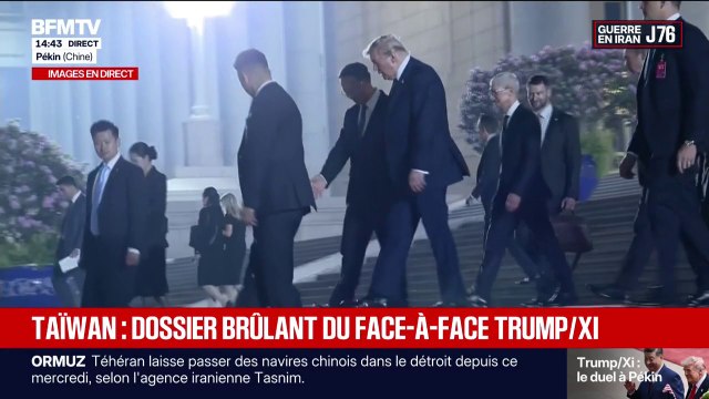 Visite en Chine: Donald Trump sort du banquet avec Xi Jinping