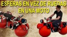 ¿Qué pasa si le pones una esfera en vez de rueda a tu moto?