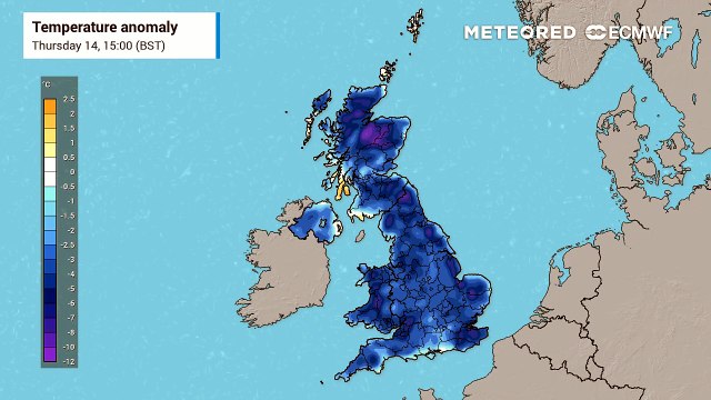 Temperatures significantly below average to end the week