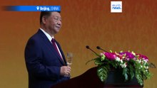 Trump i Xi wznoszą toast na bankiecie w Pekinie