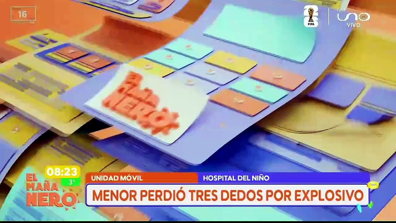Menor perdió tres dedos por explosivo