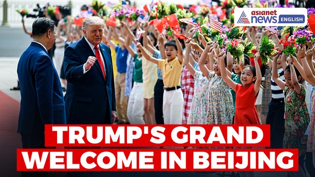 Trump Receives Grand Ceremonial Welcome in Beijing During High-Stakes China Visit