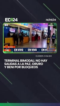 Terminal Bimodal: no hay salidas a La Paz, Oruro y Beni por bloqueos