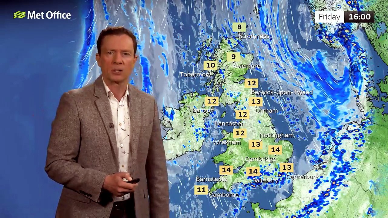Met Office Friday Morning Weather Forecast 15/05/2026