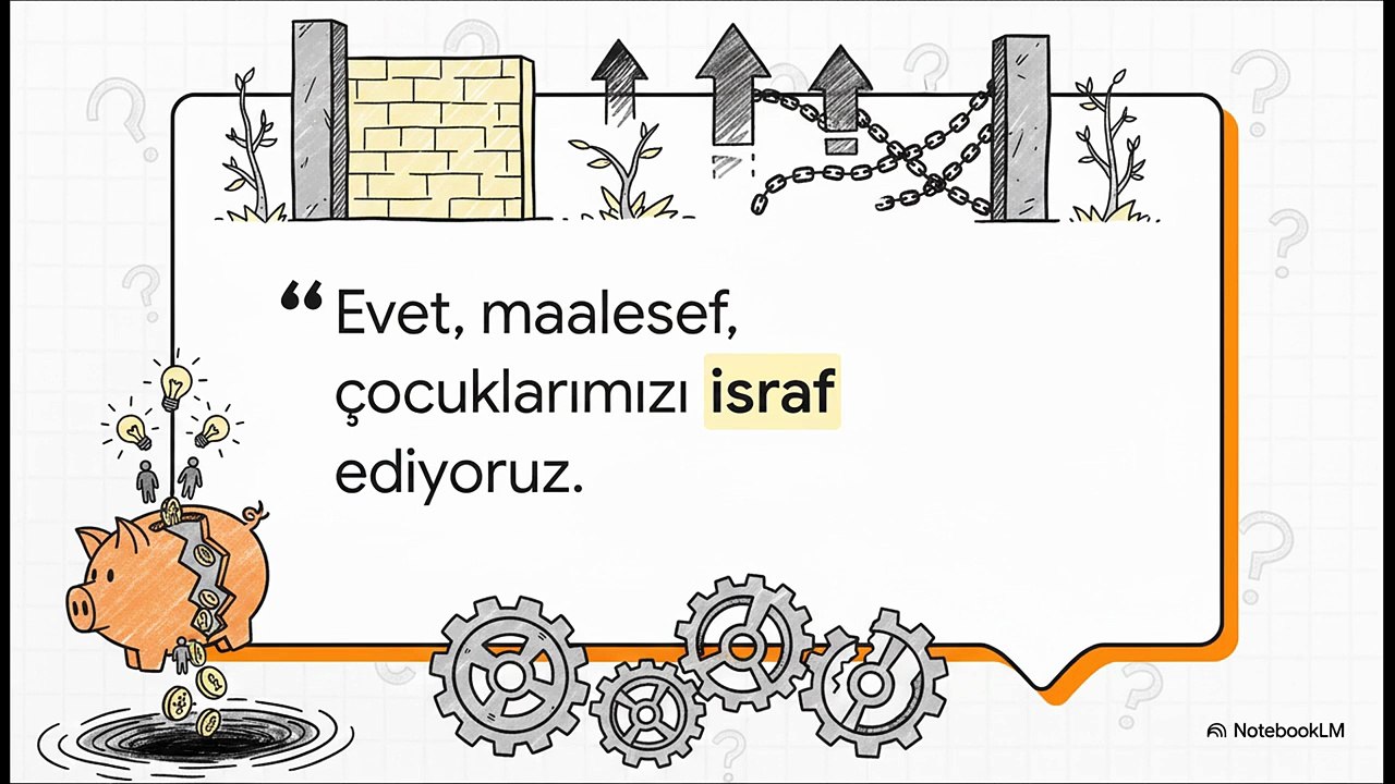 Maalesef, Çocuklarımızı İsraf Ediyoruz – Av. Mehmet Bacaksız