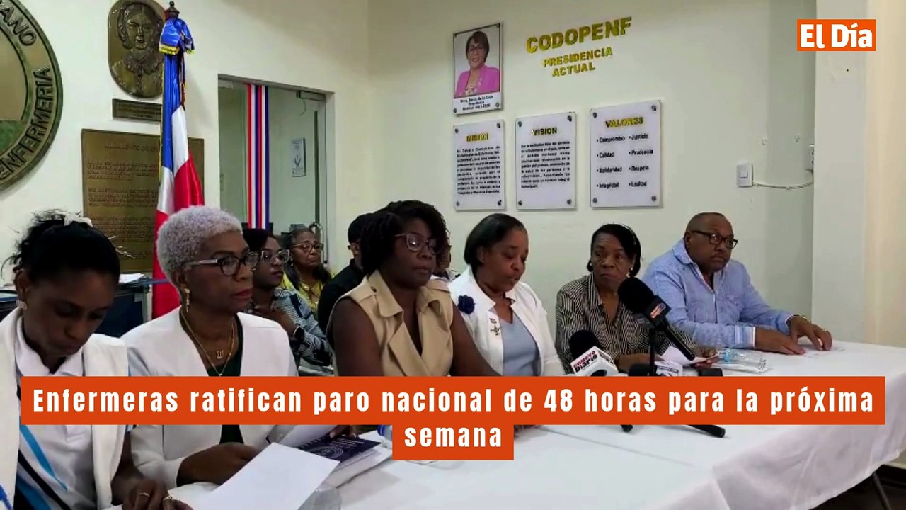 Enfermeras ratifican paro nacional de 48 horas para la próxima semana