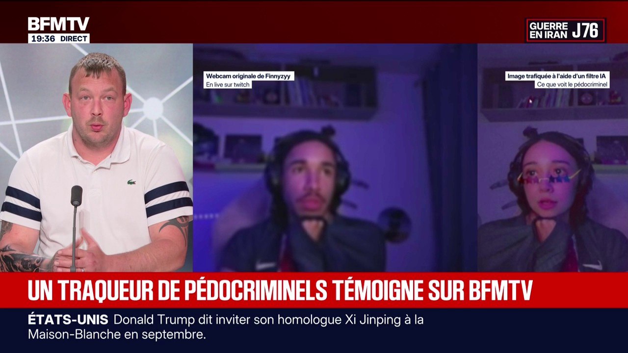 "Chasseur" de pédocriminels: "On récolte des preuves qu'on transmet à la justice", raconte Shiva, "traqueur" de pédocriminels en ligne