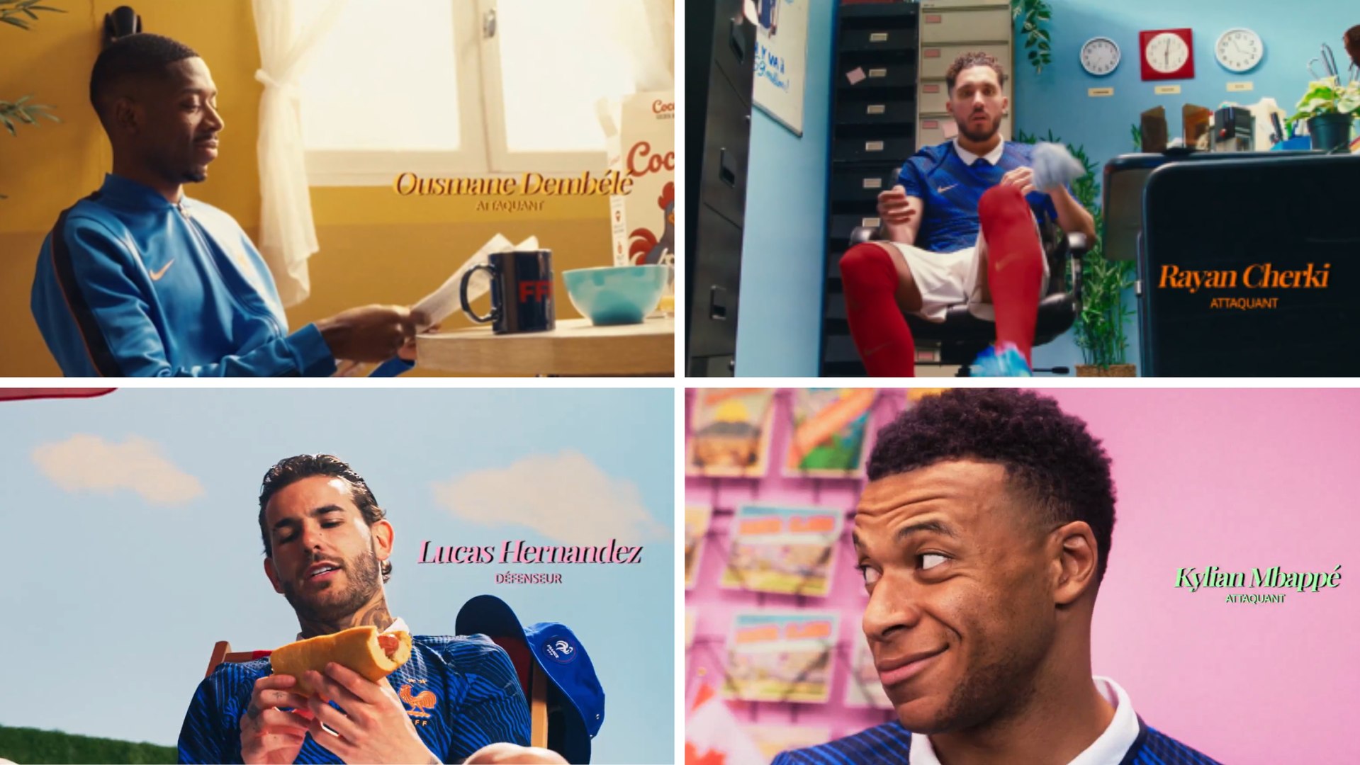 Francia da su lista para el Mundial con un vídeo inspirado en las series noventeras 'made in USA'