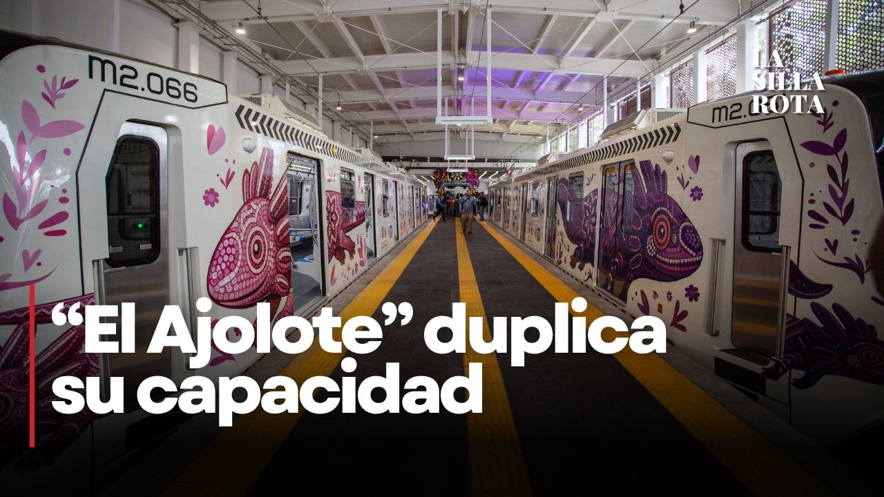 Inauguran Ajolote con trenes anteriores y nuevos