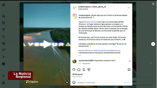 Apure | No te pierdas la experiencia única de visitar las cristalinas aguas del río Cinaruco