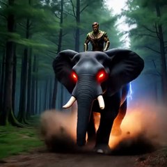Surprise, riding an elephant in the forest... #indiantarzan2026