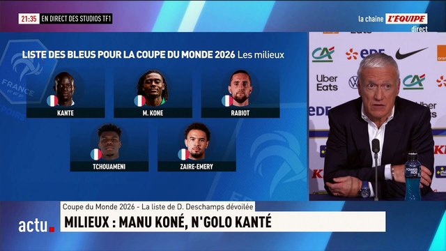 « Il a fait une très bonne saison » : Didier Deschamps revient sur l'absence de Corentin Tolisso - Foot - Coupe du monde - Liste des Bleus Mondial 2026