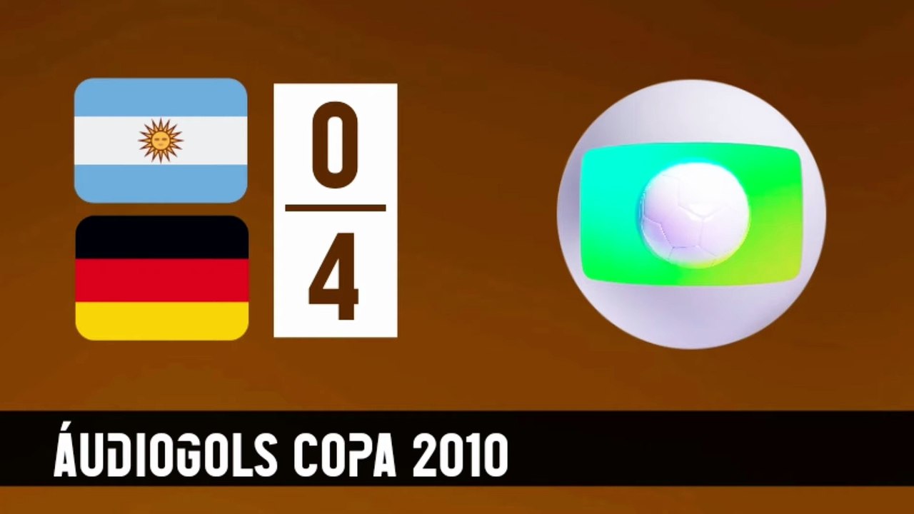 Áudiogols | Argentina 0x4 Alemanha (Globo 2010)
