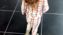 Lively girl with autism starts running in excitement after seeing Silent Santa_1080x1920
